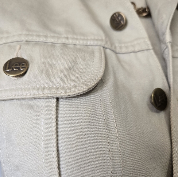 LEE Cream Denim Western Jacket. Size Small - Picture 3 of 13
